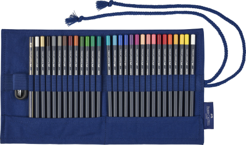 Rollup 27 creioane colorate goldfaber+acc. faber-castell [1]