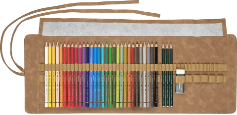 Rollup 30 creioane colorate polychromos + 3 cr castell 9000 faber-castell [2]
