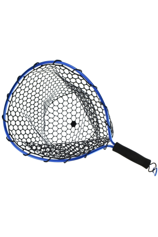 Pescuit si vanatoare - RTB Rubber Landing Net Black and Blue 30 x 35cm