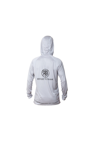 Pescuit si vanatoare - RTB UV Long Sleeve Hoodie UPF 50+ Light Grey XXL