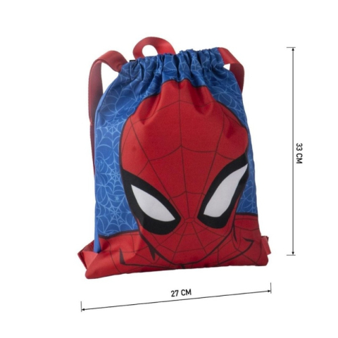 Rucsac cu snur pentru copii Cerda Spiderman 630107, albastru cu verde, 27x33x1cm [5]