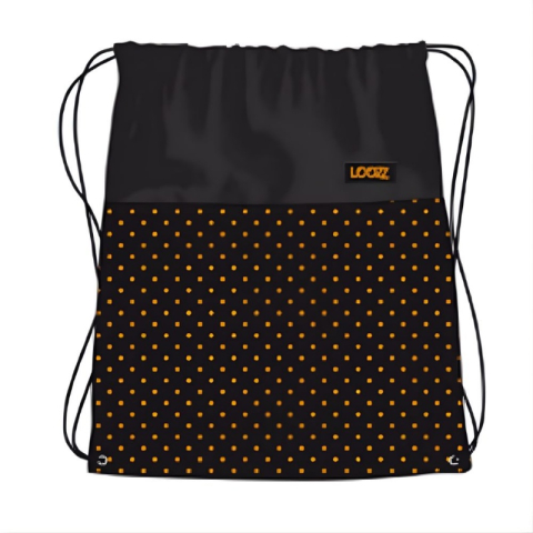 Rechizite Școlare - Rucsac cu snur pentru copii St.Majewski Golden Dots, negru, 691447