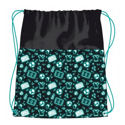 Rucsac cu snur pentru copii St.Majewski Neon Football, 681196 [1]