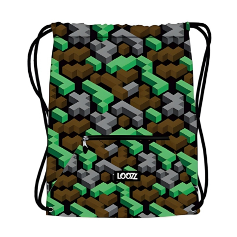 Rechizite Școlare - Rucsac cu snur pentru copii St.Majewski Play Games, negru, 720253