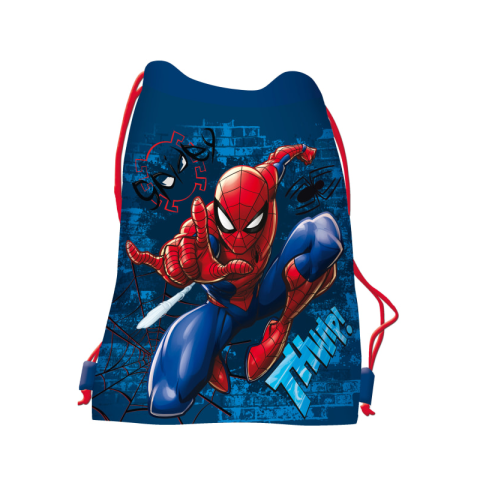 Rechizite Școlare - Rucsac cu snur pentru copii St.Majewski Spiderman 651335, 33.4x44.5cm