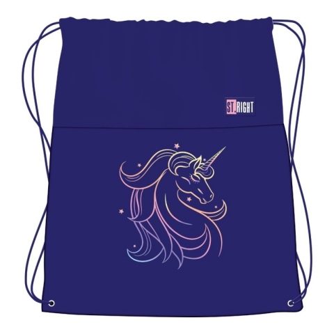 Rechizite Școlare - Rucsac cu snur pentru copii St.Majewski St. Right Unicorn Glow, 300912