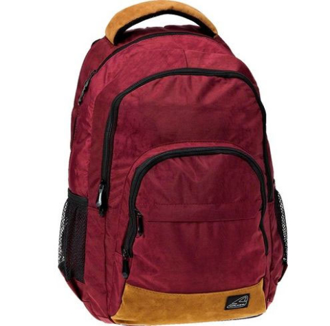 Rechizite Școlare - Rucsac dark red + penar crinkle walker