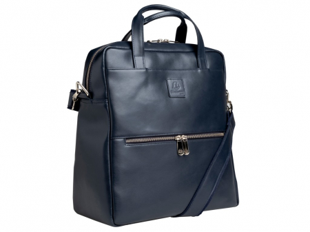 Rucsac din piele naturala, pentru laptop 14" , model pentru femei, bleumarin [3]