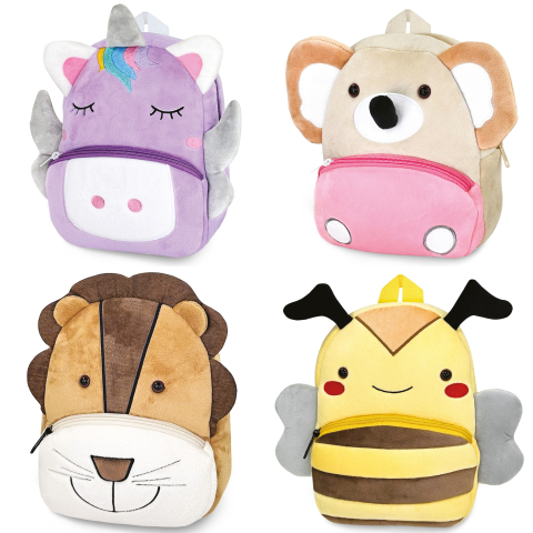 Ghiozdane Scoala, Rucsacuri si Genti pentru Copii - Rucsac gradinta Baby Bag cu animalute, din plus 26 x 22 x 8 cm (4 modele) varsta 2 ani+,4 ani+