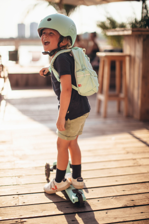 Rucsac copii 1-5 ani, 9L, de mana, spate sau atasabil la trotineta, Scoot Ride Kiwi [3]