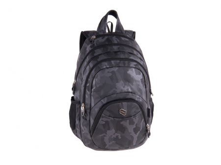 Rechizite Școlare - Ghiozdan dublu, ideal pentru scoala si excursii, rezistent, incapator, liceu Rucsac Pulse 2 in 1 Teens Tough Army