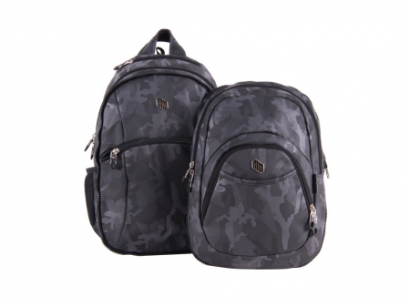 Ghiozdan dublu, ideal pentru scoala si excursii, rezistent, incapator, liceu Rucsac Pulse 2 in 1 Teens Tough Army [4]