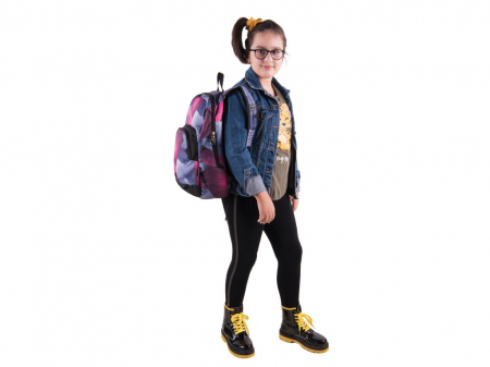 Rucsac usor pentru liceu sau excursii,  Pulse Solo Pink Dimmension [4]