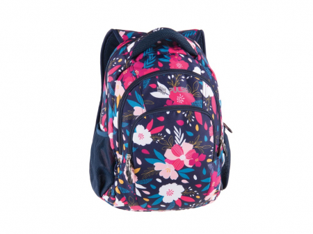 Ghiozdane Scoala, Rucsacuri si Genti - Ghiozdan rezistent, usor , 0,65 kg, pentru clasa 4, 5, 6, 7 sau a 8 a, scoala sau excursii, Rucsac Pulse Teens Flowers