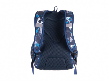 Ghiozdan pentru scoala clasele 5-8, usor, ergonomic, Rucsac Pulse Teens Football Magic [1]