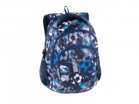 Ghiozdane Scoala, Rucsacuri si Genti - Ghiozdan pentru scoala clasele 5-8, usor, ergonomic, Rucsac Pulse Teens Football Magic