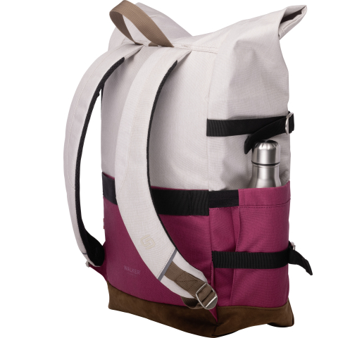 Rucsac rollup bicolor crem popcorn-roz magenta walker [1]
