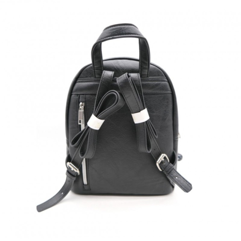 Rucsac St.Majewski Wednesday, 28cm, 1 compartiment, piele sintetica, negru, 690976 [3]