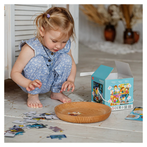 Rutina mea zilnica, puzzle 4 in 1, copii varsta 3-7 ani [3]