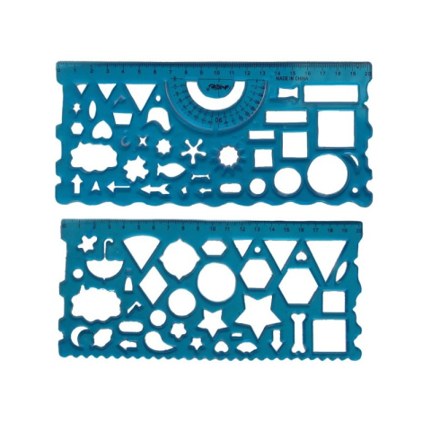 Art & Craft si Artizanat - Sablon Cnx 095, 20cm, plastic, flexibil, set 2 buc