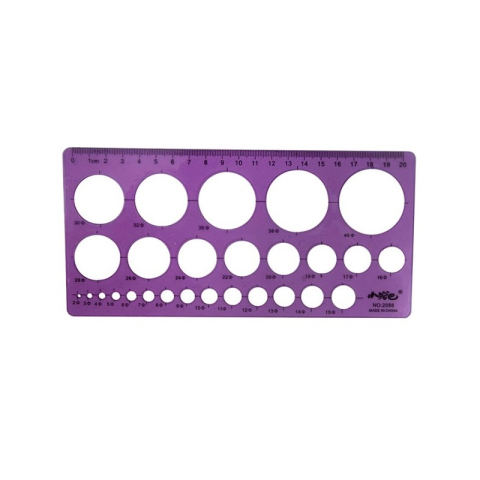 Art & Craft si Artizanat - Sablon Colorarte 2088, cerculete, plastic