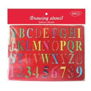 Art & Craft si Artizanat - Sablon desen alfabet daco sb002a