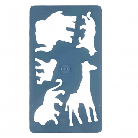 Sabloane desen, decorative - Sablon desen, Animale Salbatice, Safari, Albastru - Micostore.ro