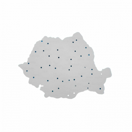 Rechizite Școlare - Sablon Harta Romaniei, din plastic, mic