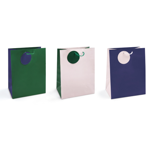 Art & Craft si Artizanat - Sacosa din hartie mata cu maner din snur si felicitara asortata - 26 x 32.5 x 12.7 cm (20 buc/display), copii varsta 6 ani+,8 ani+