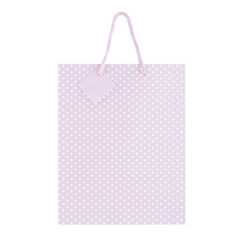 Sacosa Pastel cu buline, din hartie cu maner din snur, 17.8 x 23 x 9.8 cm (20 buc/display), copii varsta 6 ani+,8 ani+ [3]