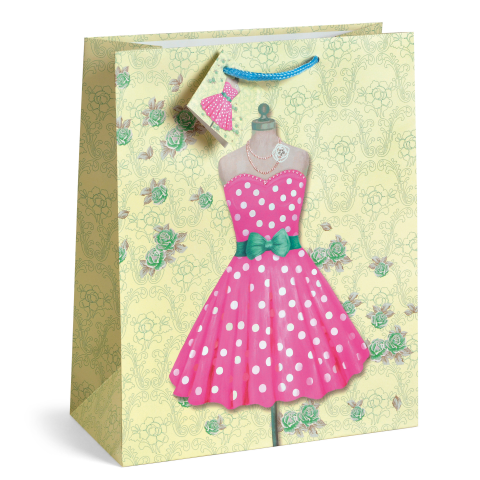 Sacosa Spring Vintage, din hartie cu maner din snur, 26 x 32.5 x 12.7 cm (20 buc/display), copii varsta 6 ani+,8 ani+ [3]