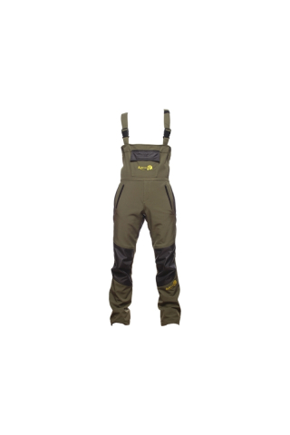 Pescuit si vanatoare - Salopeta Select Baits New Wave Softshell Fleece Insulated Green/Black Bib'n'Brace M