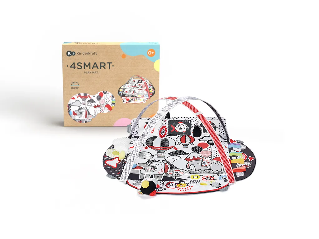 Jucării și Jocuri pentru copii - Saltea de joaca educationala kinderkraft 4smart, copii varsta 0 luni pana la 2 ani