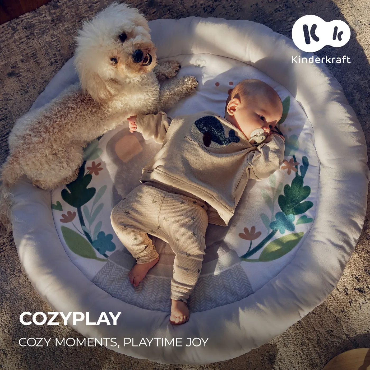 Saltea educativa kinderkraft cozyplay, copii varsta 0 luni pana la 2 ani [6]