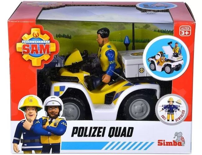 Motociclete de jucărie - Sam police atv figurina