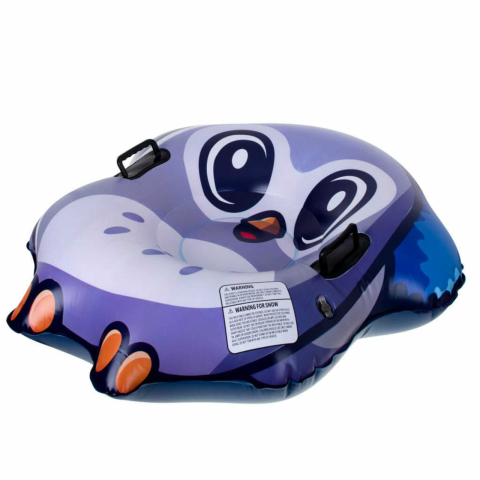 Sanie gonflabila copii Purple Owl, PVC, cu manere, 110 kg, 95 x 103 cm [4]