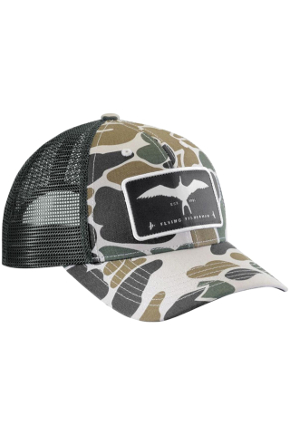 Accesorii pescuit - Sapca Flying Fisherman Warbird Trucker Cloud Camo Cloud Camo