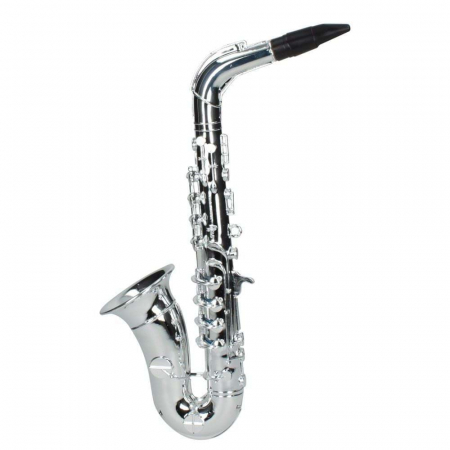 Jucării și Jocuri pentru copii - Saxofon plastic metalizat, 8 note