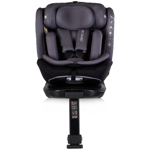 Scaun auto Chipolino Clima Air I-Size 40-150 cm cu sistem Isofix si sezut rotativ anthracite [2]