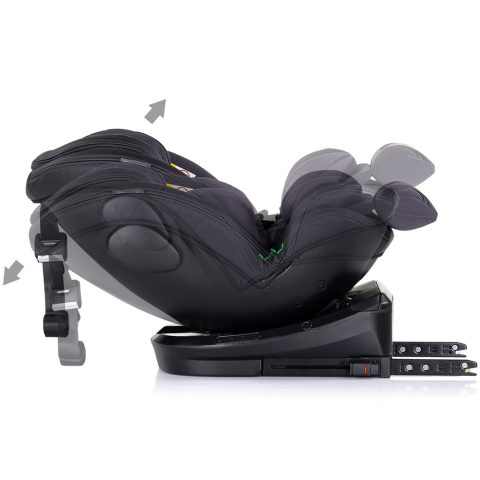 Scaun auto Chipolino Hypnotic I-Size 40-150 cm cu sistem Isofix si sezut rotativ anthracite [8]