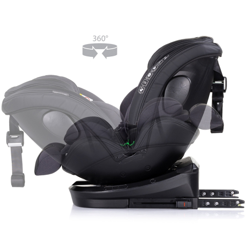 Scaun auto Chipolino Hypnotic I-Size 40-150 cm cu sistem Isofix si sezut rotativ anthracite [6]