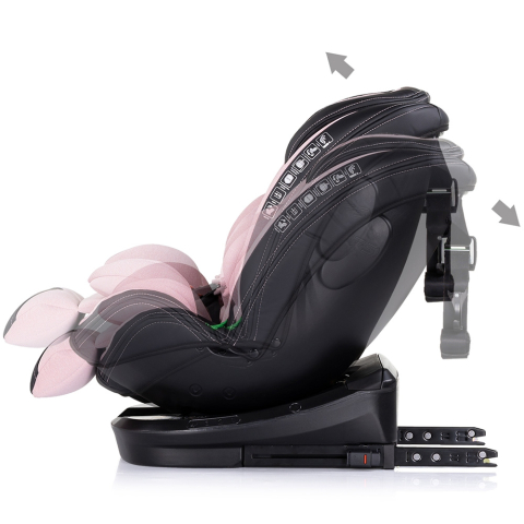 Scaun auto Chipolino Hypnotic I-Size 40-150 cm cu sistem Isofix si sezut rotativ pink marshmallow [4]