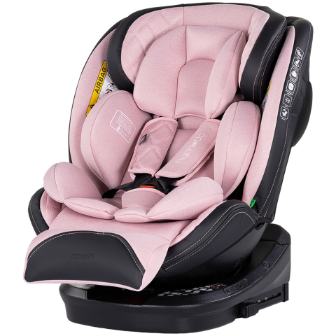 Carucioare, articole transport - Scaun auto Chipolino Hypnotic I-Size 40-150 cm cu sistem Isofix si sezut rotativ pink marshmallow