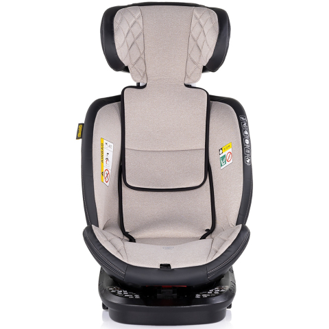 Scaun auto Chipolino Hypnotic I-Size 40-150 cm cu sistem Isofix si sezut rotativ tiramisu [2]