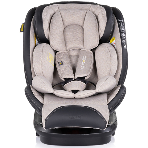 Scaun auto Chipolino Hypnotic I-Size 40-150 cm cu sistem Isofix si sezut rotativ tiramisu [1]
