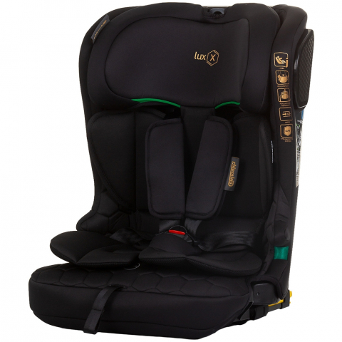 Carucioare, articole transport - Scaun auto Chipolino Lux X I-Size 76-150 cm cu sistem Isofix obsidian