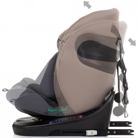 Scaun auto Chipolino Motion I-Size 40-150 cm macadamia cu sistem Isofix [4]