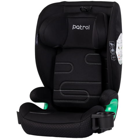 Scaune auto copii - Scaun auto Chipolino Patrol I-Size 100-150 cm cu sistem Isofix noir