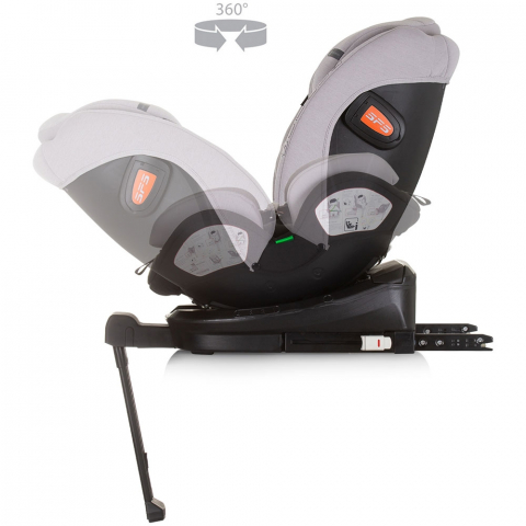 Scaun auto Chipolino Tourino I-Size 40-150 cm ash grey cu sistem Isofix [6]