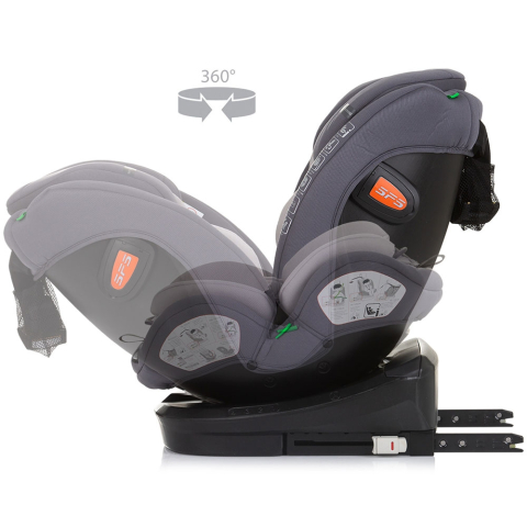 Scaun auto Chipolino Volare I-Size 40-150 cm granite cu sistem Isofix [6]